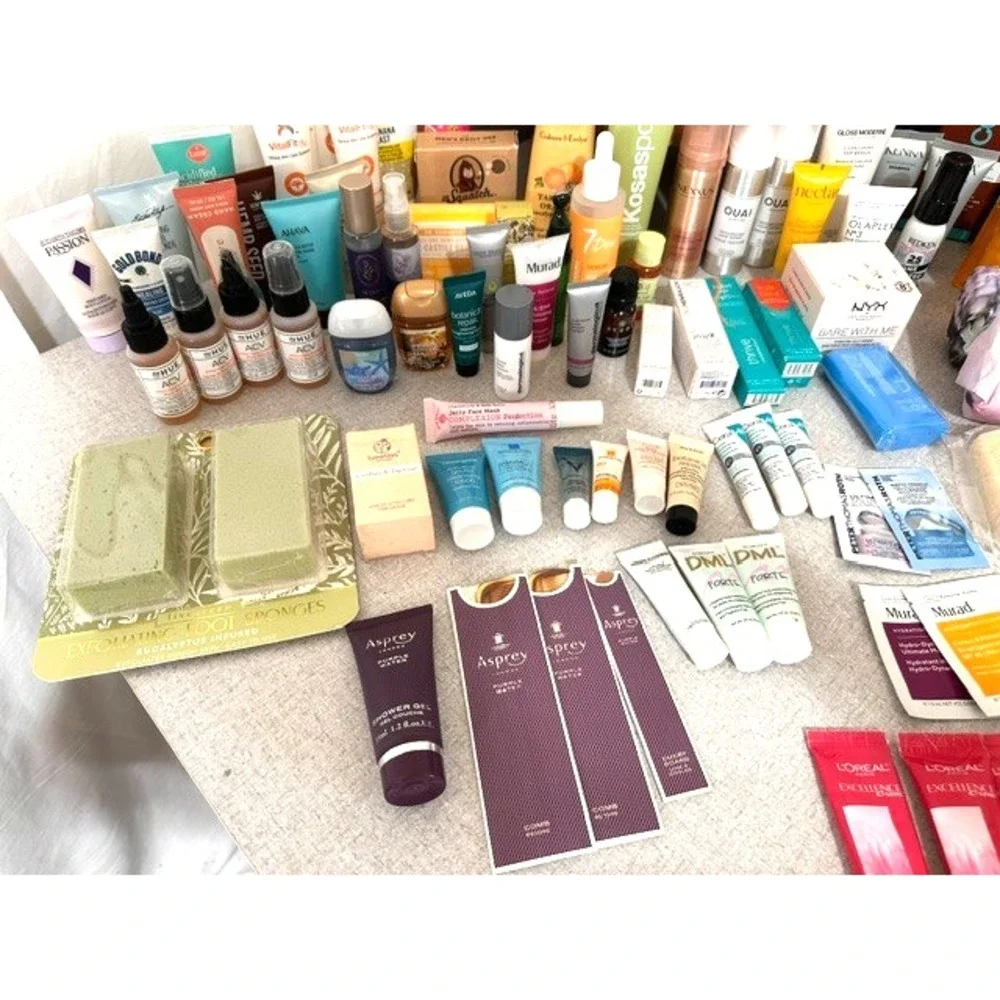 138 PC Mixed Beauty Skin Care Hair Care Lot Kenra Lancome OUAI Olaplex  Coola...